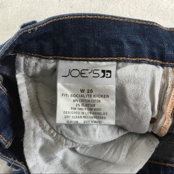 Distressed hem cropped blue jeans - Picture 5 of 5